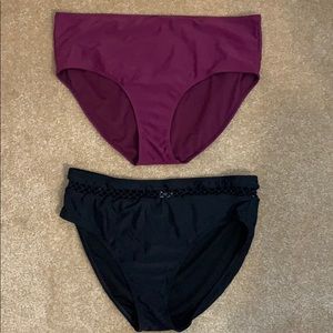 Bundle of High Waisted Bikini Bottoms